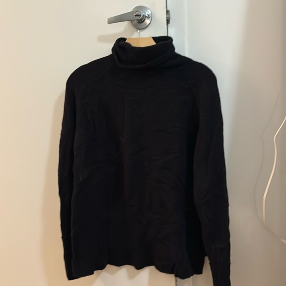 J. Crew black wool blend turtleneck sweater - Picture 4 of 8